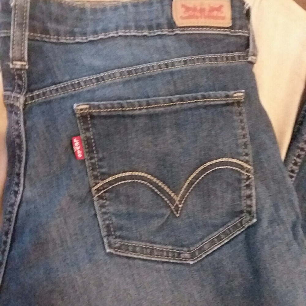 Levis 518 Superlow denim flare jeans sz 13 - Picture 2 of 8